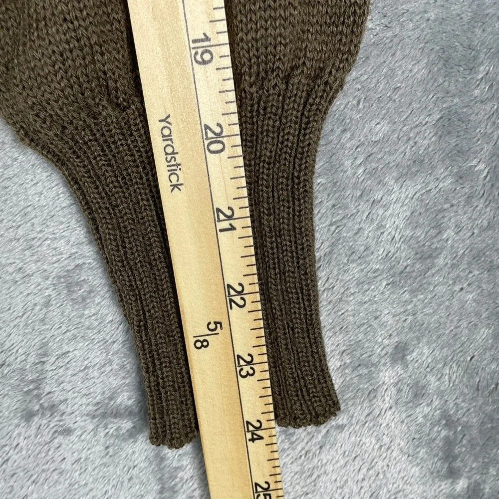 Jack Young Associates‎ Wool Henley Sweater Mens Medium Brown EUC 5-Button OD